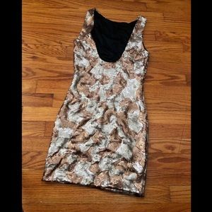 Shiny sequin pencil dress